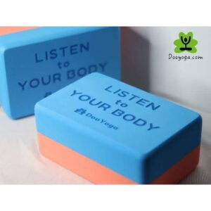 บล็อคโยคะ​ LISTEN TO YOUR BODY​ 2ชิ้น​ (22.5*14.5*9.8cm)