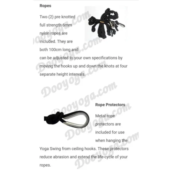 เปลโยคะ Hammock Nylon​ นำเข้าจากอเมริกา​ ผ้านุ่มลื่น - Image 9